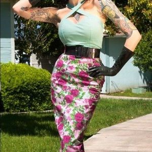 Deadly Dames Baton Rouge Pencil Skirt XL